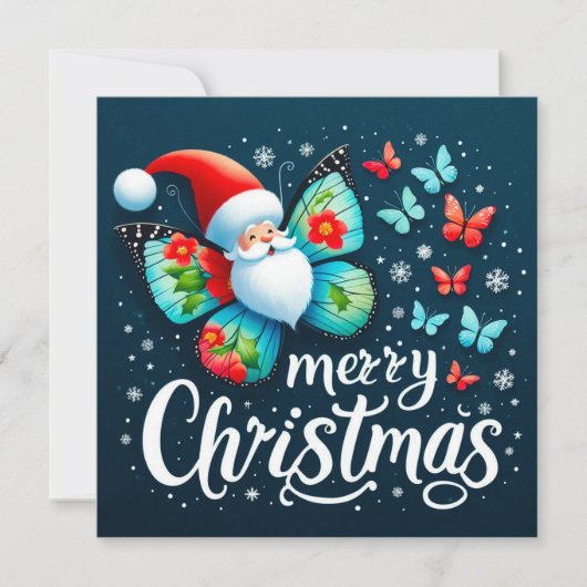 Vrolijk kerstfeest Wenskaarten Kaart (Voorkant)