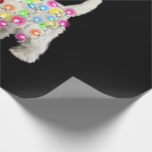 Vrolijk kerstfeest Westie Dog Reindeer Cosplay Cadeaupapier (Hoek)