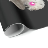 Vrolijk kerstfeest Westie Dog Reindeer Cosplay Cadeaupapier (Rol Hoek)