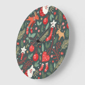 Vrolijk kerstfeest Whimsy Grote Klok (Hoek)