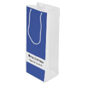 Vrolijk kerstfeest! wijn cadeautas (Voorkant Gekanteld)