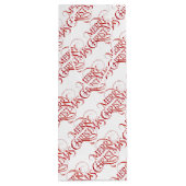 Vrolijk kerstfeest wijn cadeautas (Achterkant)