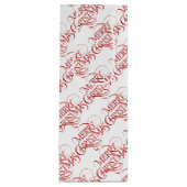 Vrolijk kerstfeest wijn cadeautas (Voorkant)