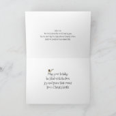 Vrolijk Kerstfeest Winter Frost Bird Schrift Feestdagen Kaart (Binnen)