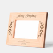 Vrolijk Kerstfeest Winter Greenery Bessen Laser Gegraveerde Lijstjes (Links)