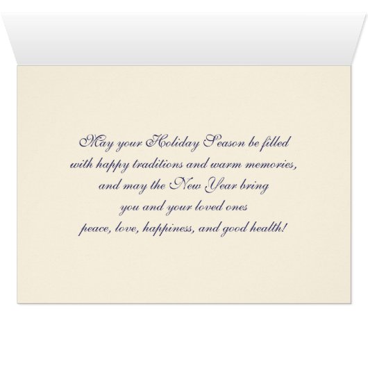 Vrolijk kerstfeest. Winter Parisian Scene C (Binenzijde Horizontaal (Onderkant))