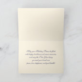 Vrolijk kerstfeest. Winter Parisian Scene Feestdagen Kaart (Binnen)