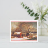 Vrolijk Kerstfeest Winter Scene van Durrie Feestdagenkaart (Staand voorkant)