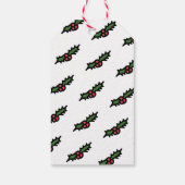 Vrolijk kerstfeest | Winter Sled Cat Cadeaulabel (Achterkant)