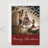 Vrolijk Kerstfeest Winter Stockings Holiday Party Kaart (Achterkant)