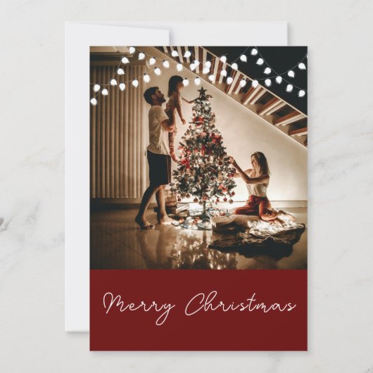 Vrolijk Kerstfeest Winter Stockings Holiday Party Kaart (Achterkant)