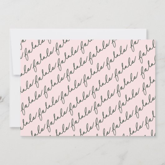 Vrolijk Kerstfeest Winter Wonderland Bos Dieren Feestdagenkaart (Achterkant)