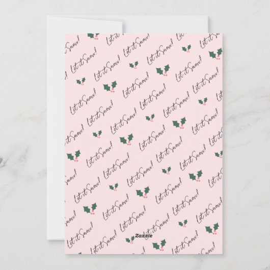 Vrolijk Kerstfeest Winter Wonderland Bos Dieren Feestdagenkaart (Achterkant)