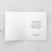 Vrolijk Kerstfeest Winter Wonderland Sneeuwvlokken Kaart (Binnen)