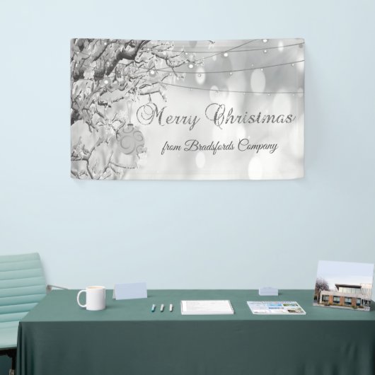 Vrolijk kerstfeest, Winter Wonderland Spandoek (Beurs)