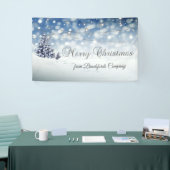 Vrolijk kerstfeest, Winteronderland, lichten Spandoek (Beurs)