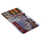 Vrolijk kerstfeest. Winterparisian Scene Magneet (Rechterzijde)