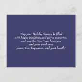 Vrolijk kerstfeest.  wintersceen feestdagenkaart (Achterkant)