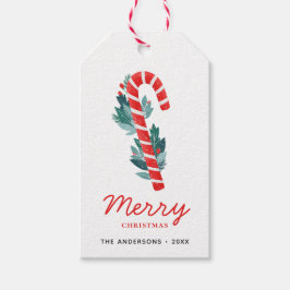 vrolijk kerstfeest. Wintervakantie rood lollipop s Cadeaulabel