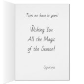 Vrolijk kerstfeest, Winterwoningen Illustratie (Binnen (Rechts))