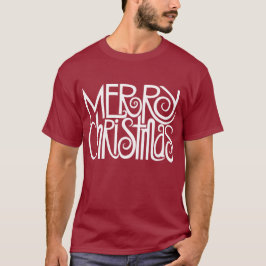 Vrolijk kerstfeest Wit Mannen T-shirt