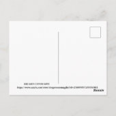 Vrolijk Kerstfeest Witte Vos Briefkaart (Achterkant)