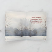 Vrolijk kerstfeest Wonderful Sister Waterverf Kaart (Binnen)