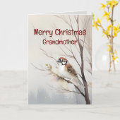 Vrolijk Kerstfeest Wonderlijke Grootmoeder Waterve Kaart (Gele Bloem)
