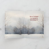 Vrolijk kerstfeest Wonderlijke kleindochter Waterv Kaart (Binnen)