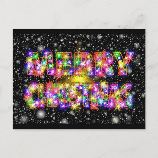 Vrolijk kerstfeest Wow! Briefkaart (Voorkant)