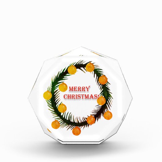 Vrolijk kerstfeest Wreath Fotoblokken (Voorkant)