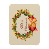 Vrolijk kerstfeest  Wreath Magneet (Verticaal)