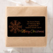 Vrolijk kerstfeest x-mas kristal Light Etiket (Insitu)