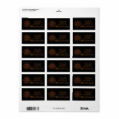 Vrolijk kerstfeest x-mas kristal Light Etiket (Full Sheet)
