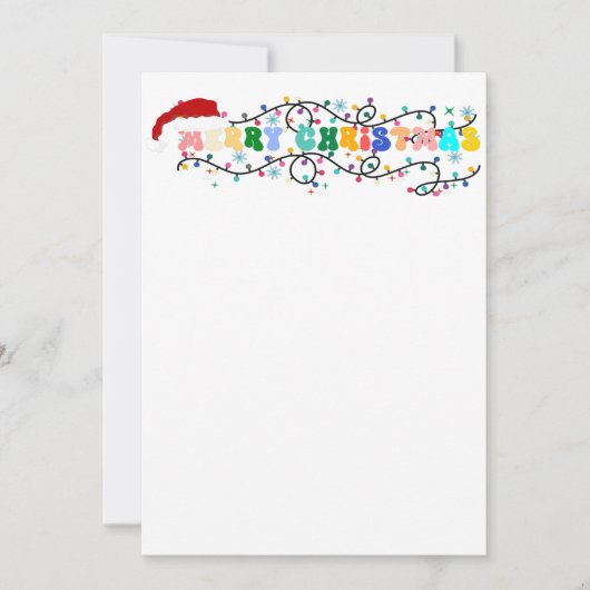 Vrolijk kerstfeest x mis, rendier, kerstman feestdagenkaart (Voorkant)