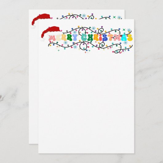Vrolijk kerstfeest x mis, rendier, kerstman feestdagenkaart (Voorkant / Achterkant)