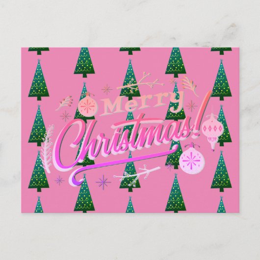 Vrolijk kerstfeest - Xmas design aanpasbaar Feestdagenkaart (Voorkant)