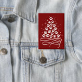 Vrolijk Kerstfeest Xmas Dog Pet Tree Winter Honden Button (Insitu)