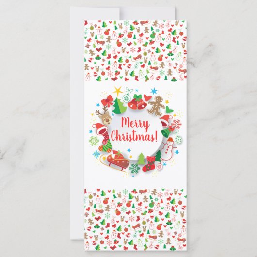 Vrolijk kerstfeest! XMAS Happy Nieuwjaar Decoratie (Voorkant)