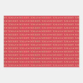 Vrolijk kerstfeest (XMas) Inpakpapier Vel (Voorkant)