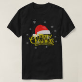Vrolijk kerstfeest XMas Santa Claus Pet Pet Snowfl T-shirt (Design voorkant)
