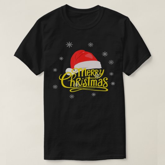 Vrolijk kerstfeest XMas Santa Claus Pet Pet Snowfl T-shirt (Design voorkant)