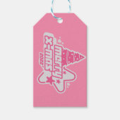 Vrolijk kerstfeest Y2K 2022 Roze Cadeaulabel (Voorkant)