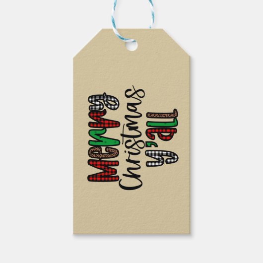 Vrolijk kerstfeest Y' Alles Cadeaulabel (Voorkant)