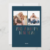 Vrolijk Kerstfeest Ya Filthy Animal Holiday Kaart (Achterkant)