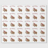 Vrolijk kerstfeest! Yak Cadeaupapier (Vlak)