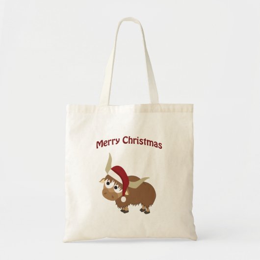 Vrolijk kerstfeest! Yak Tote Bag (Voorkant)