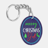 Vrolijk kerstfeest Y'all-85217 Sleutelhanger (Voorkant Links)
