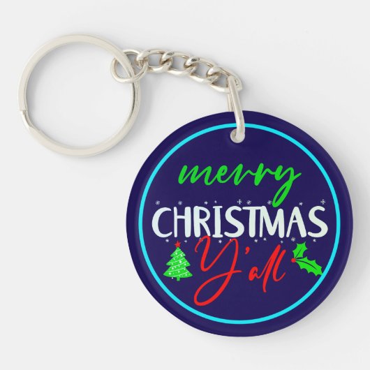 Vrolijk kerstfeest Y'all-85217 Sleutelhanger (Voorkant)