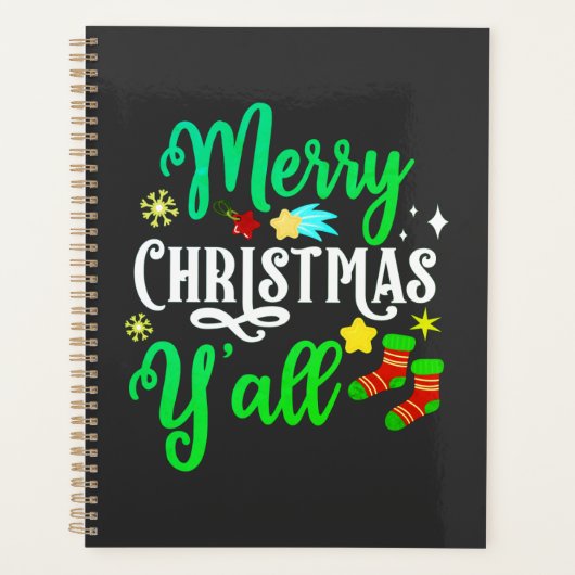 Vrolijk kerstfeest Y'all-85918 Planner (Voorkant)